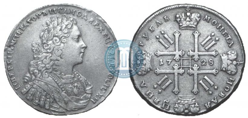 Фото 1 рубль 1728 года  "Тип 1728"
