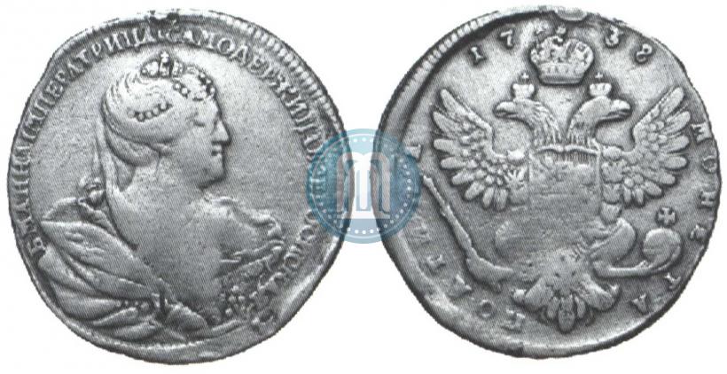 Picture Poltina 1738 year  "Moscow type"