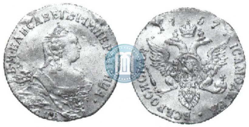 Picture 1 ducat 1757 year СПБ-Ю 