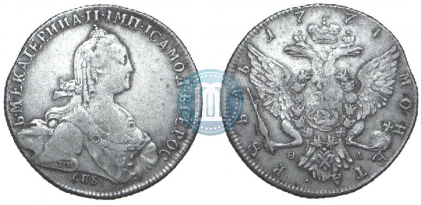 Фото 1 рубль 1774 года СПБ-ФЛ 