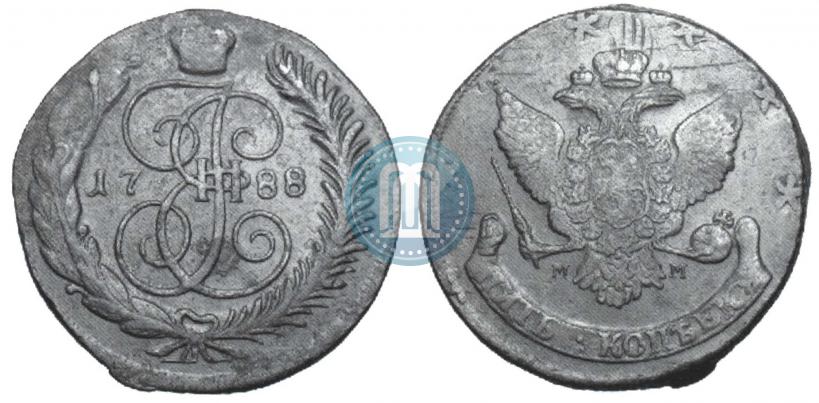 Фото 5 копеек 1788 года ММ 