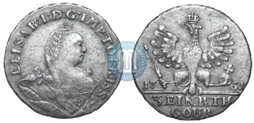 Picture 1/3 Thaler 1761 year  