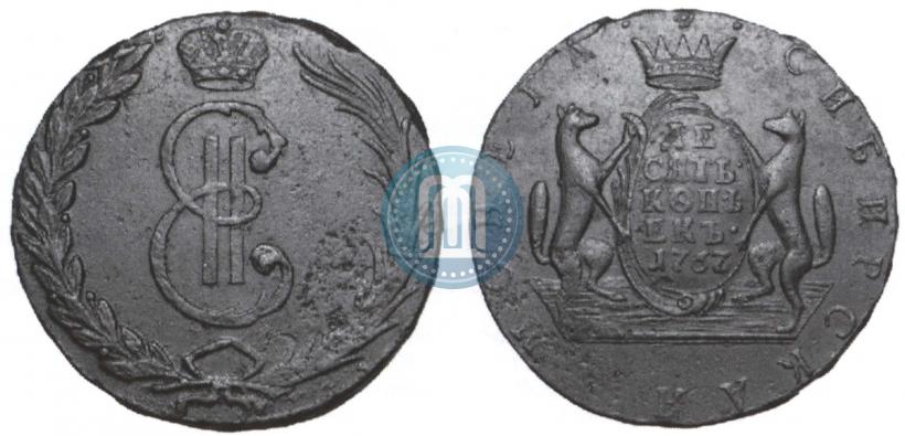 Picture 10 kopecks 1767 year  