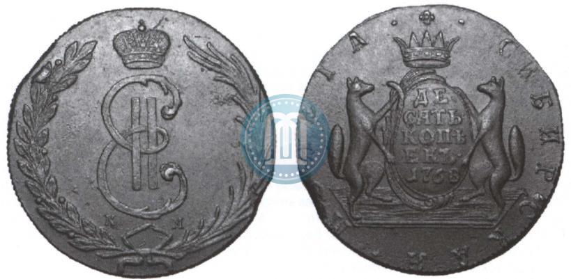Picture 10 kopecks 1768 year КМ 
