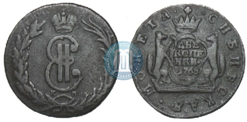 Picture 2 kopecks 1768 year КМ 