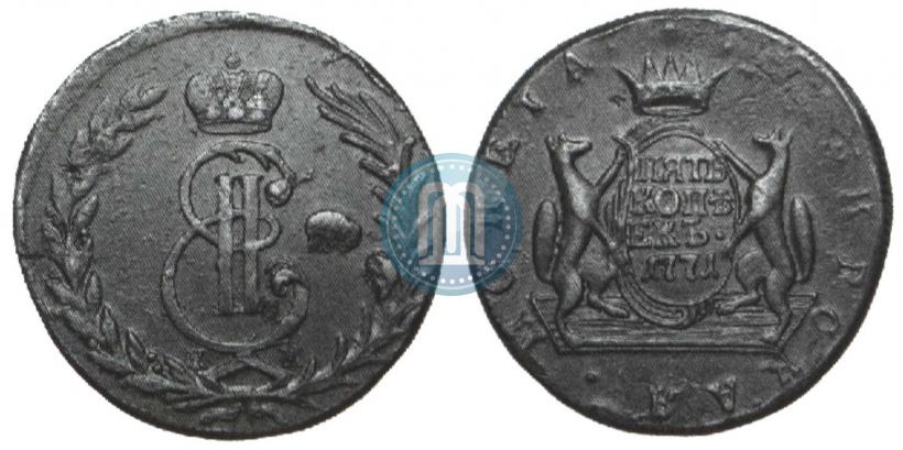 Picture 5 kopecks 1771 year КМ 