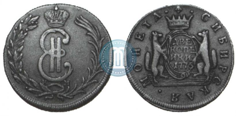 Picture 2 kopecks 1775 year КМ 