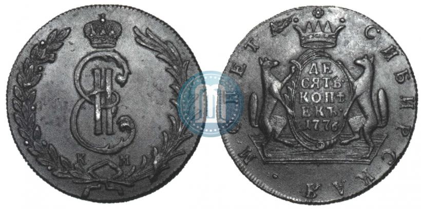 Picture 10 kopecks 1776 year КМ 