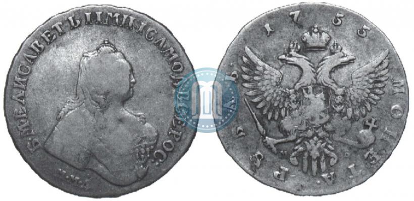 Picture 1 rouble 1755 year ММД-МБ 