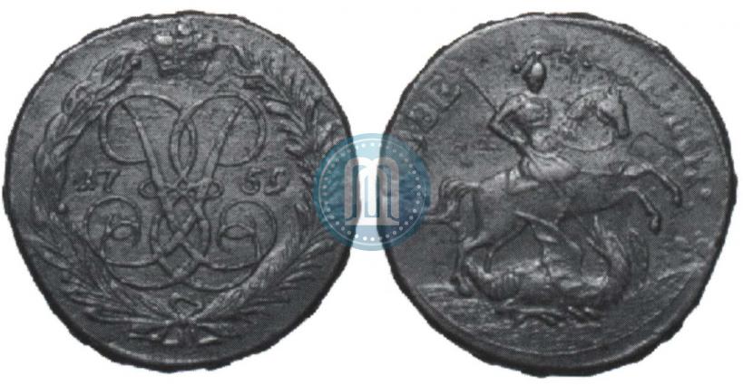 Picture 2 kopecks 1759 year  "Nominal above St. George"