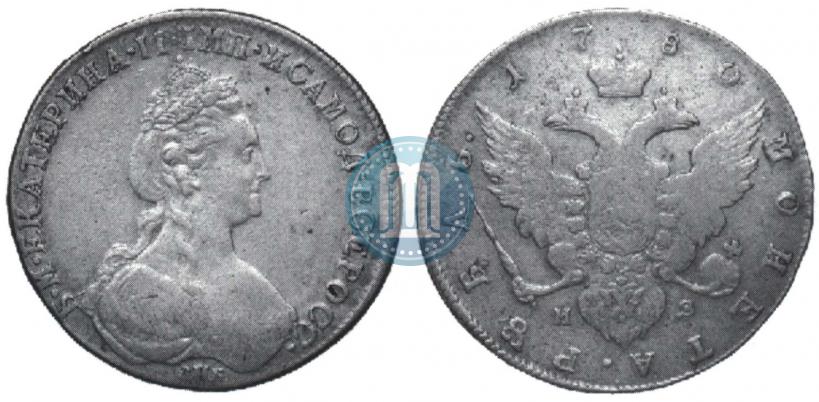 Picture 1 rouble 1780 year СПБ-ИЗ 
