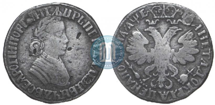 Фото Полтина 1705 года  "Портрет работы Ф. Алексеева"