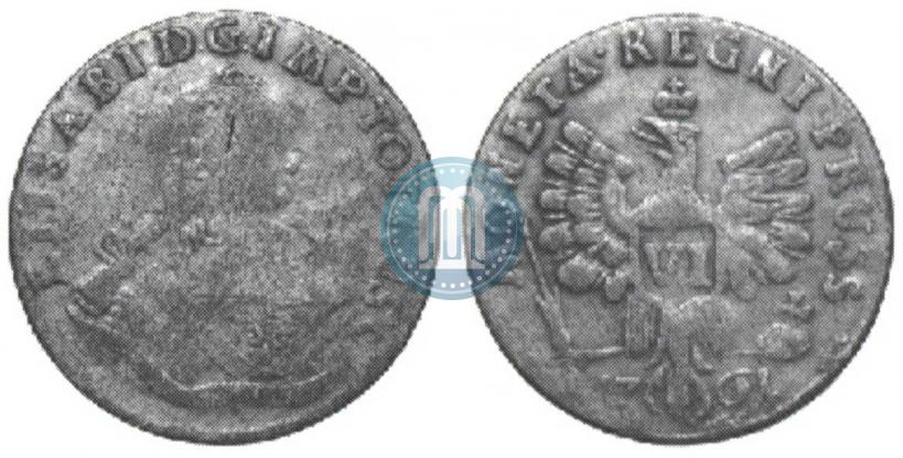 Picture 6 groszy 1761 year  