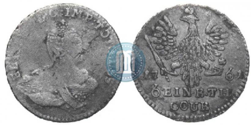 Picture 1/6 Thaler 1761 year  