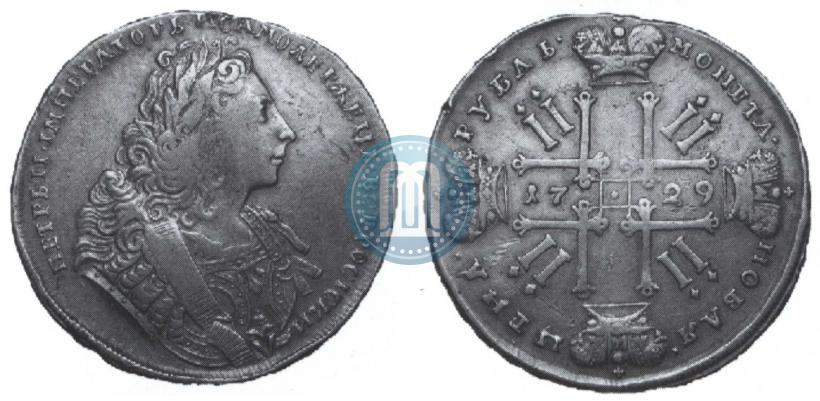 Фото 1 рубль 1729 года  "Тип 1729"
