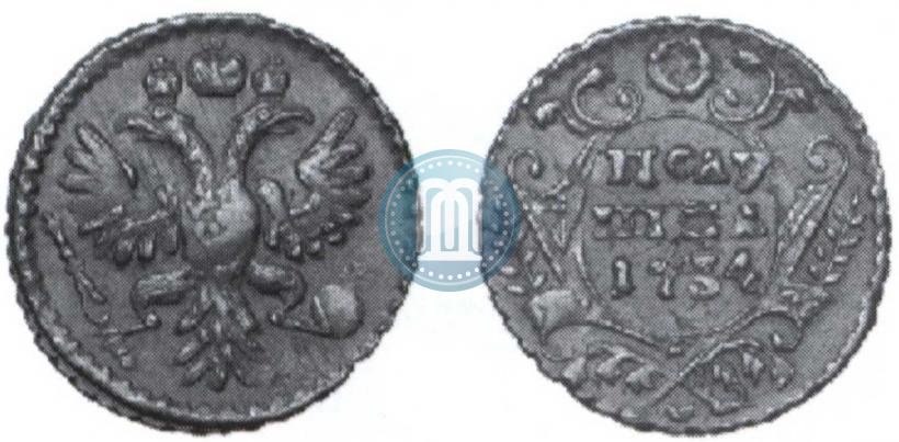 Фото Полушка 1734 года  