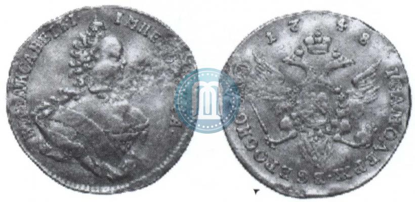 Фото 1 червонец 1748 года  
