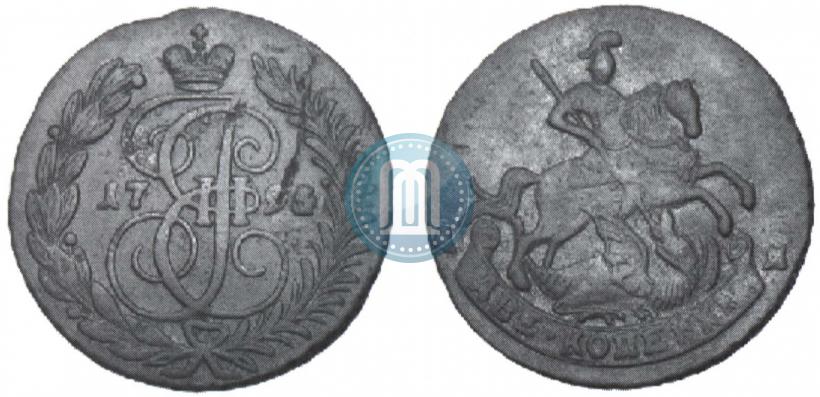 Picture 2 kopecks 1795 year АМ 