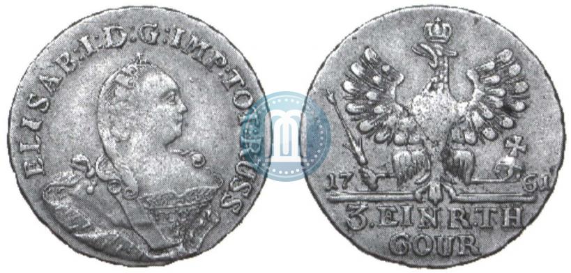 Picture 1/3 Thaler 1761 year  