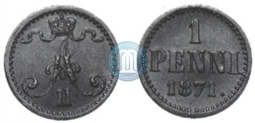 Picture 1 penni 1871 year  
