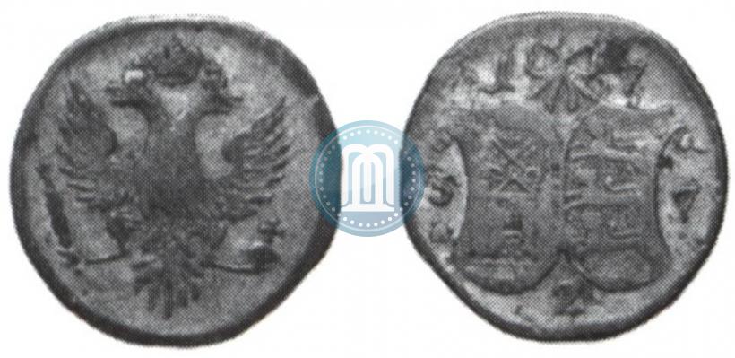 Фото 2 копейки 1757 года  "Ливонез"