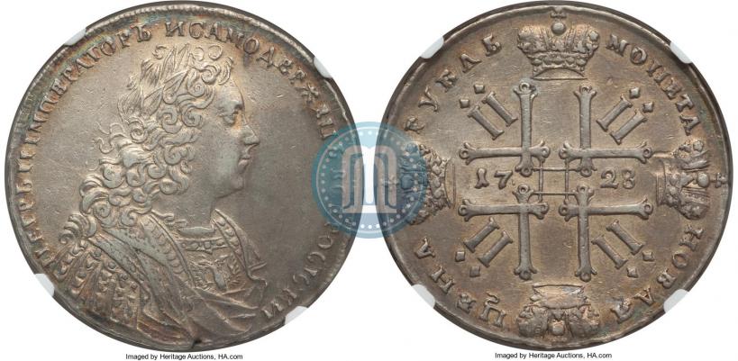 Picture 1 rouble 1728 year  "Type of 1728"