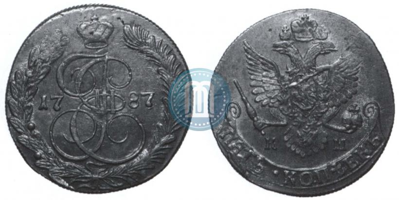 Picture 5 kopecks 1787 year КМ 