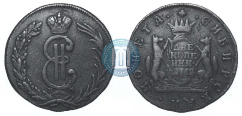 Picture 2 kopecks 1769 year КМ 