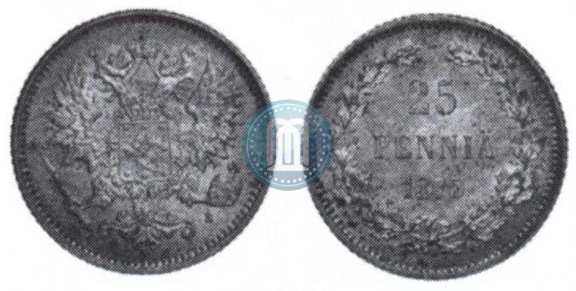Picture 25 pennia 1875 year S 