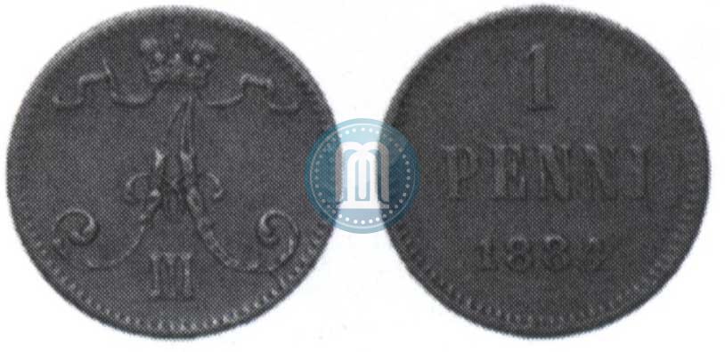Picture 1 penni 1884 year  