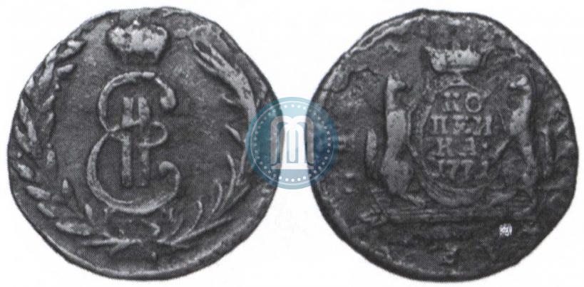 Фото 1 копейка 1771 года КМ 