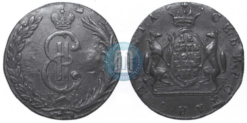 Picture 10 kopecks 1775 year КМ 