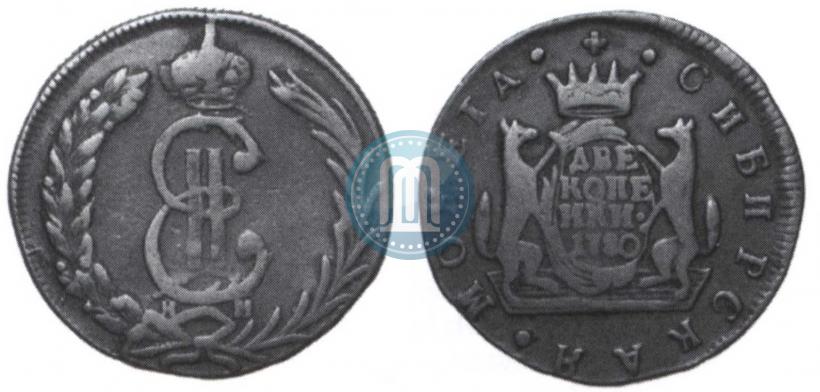 Picture 2 kopecks 1780 year КМ 
