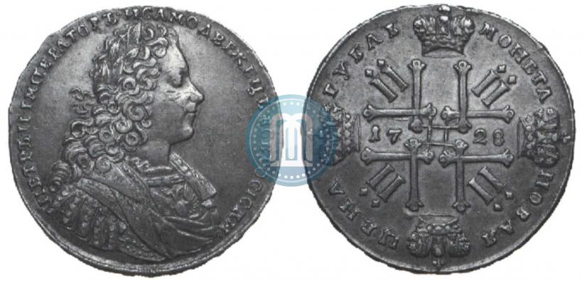 Picture 1 rouble 1728 year  "Type of 1728"