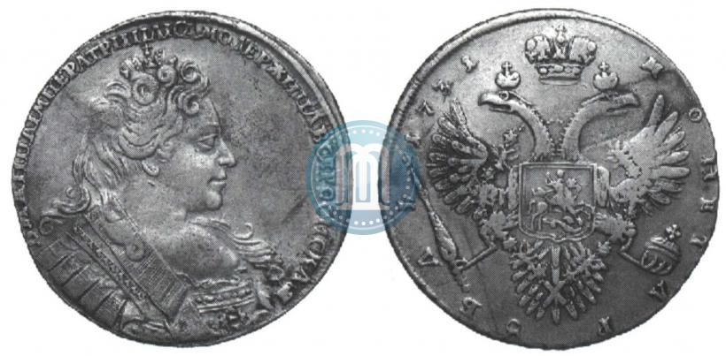 Picture 1 rouble 1731 year  