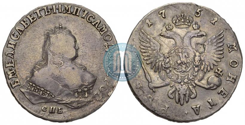 Picture 1 rouble 1751 year ММД 