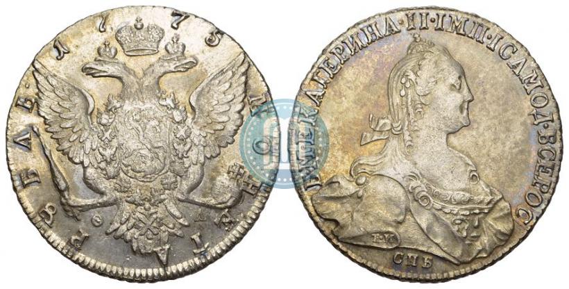 Picture 1 rouble 1775 year СПБ-ЯЧ 