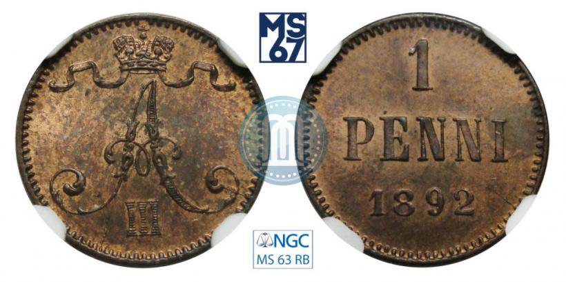 Picture 1 penni 1892 year  