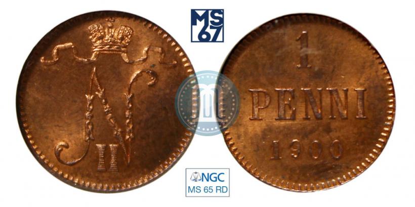 Picture 1 penni 1900 year  