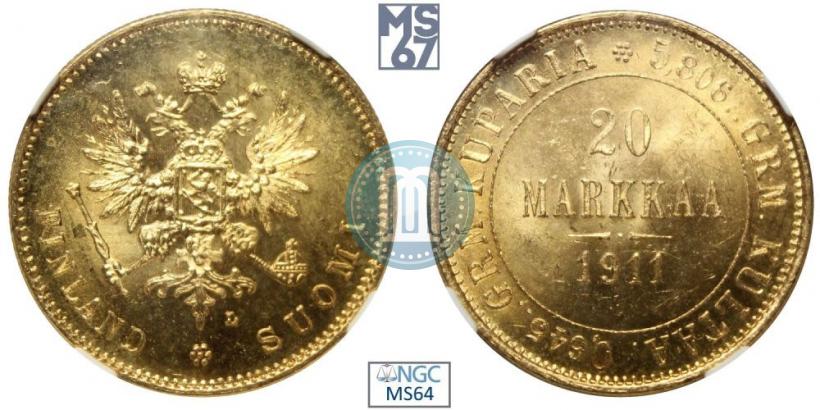 Picture 20 markkaa 1911 year L 