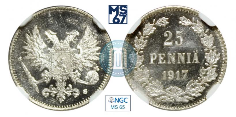 Фото 25 пенни 1917 года S 