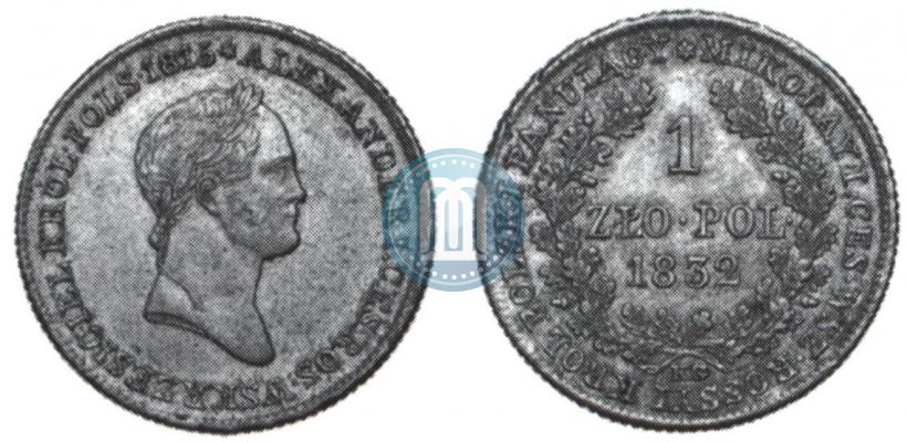 Picture 1 złoty 1832 year KG 