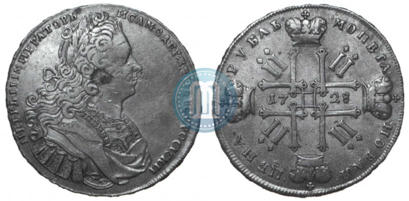 Picture 1 rouble 1728 year  "Type of 1727"