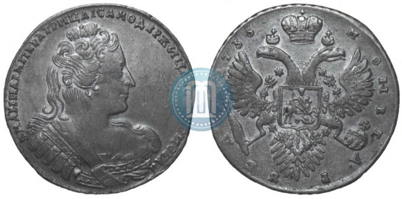 Picture 1 rouble 1733 year  