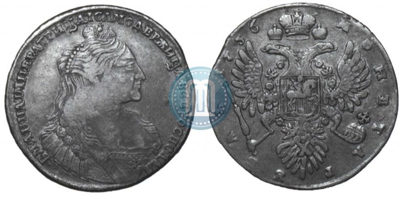 Фото 1 рубль 1735 года  