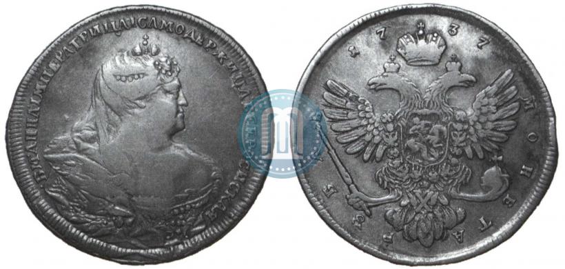 Picture 1 rouble 1737 year  "Moscow type"