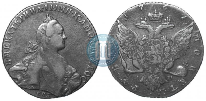 Picture 1 rouble 1767 year СПБ-АШ 