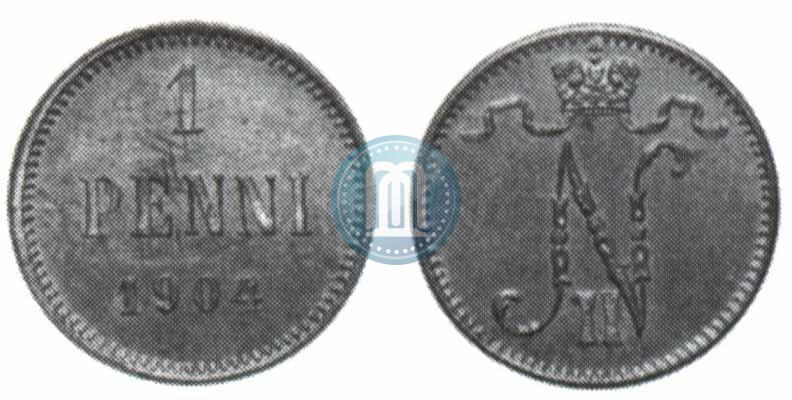 Фото 1 пенни 1904 года  