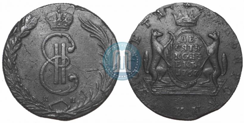 Picture 10 kopecks 1767 year КМ 