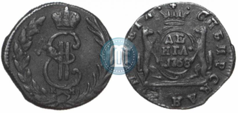 Фото Денга 1768 года КМ 